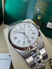 Rolex Land-Dweller 40mm 127334 2026 Silver Honeycomb Dial
